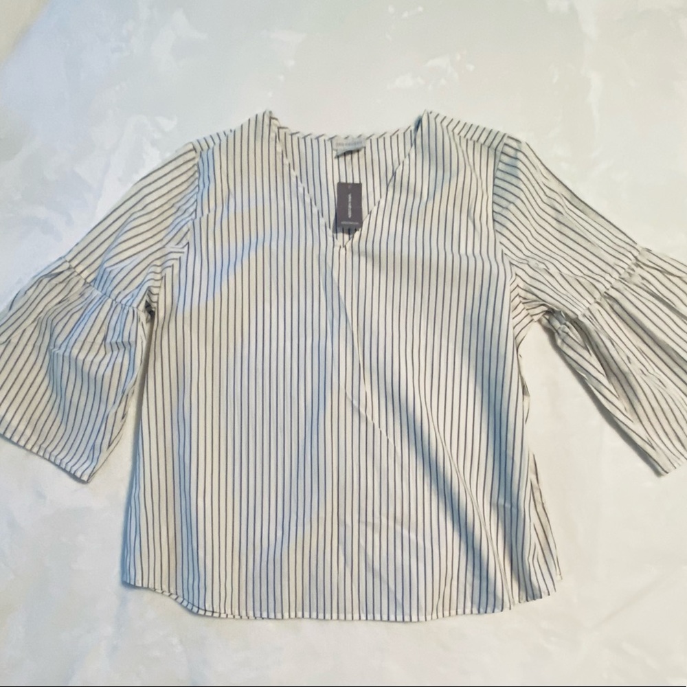 Van Heusen Striped Tunic Style Top